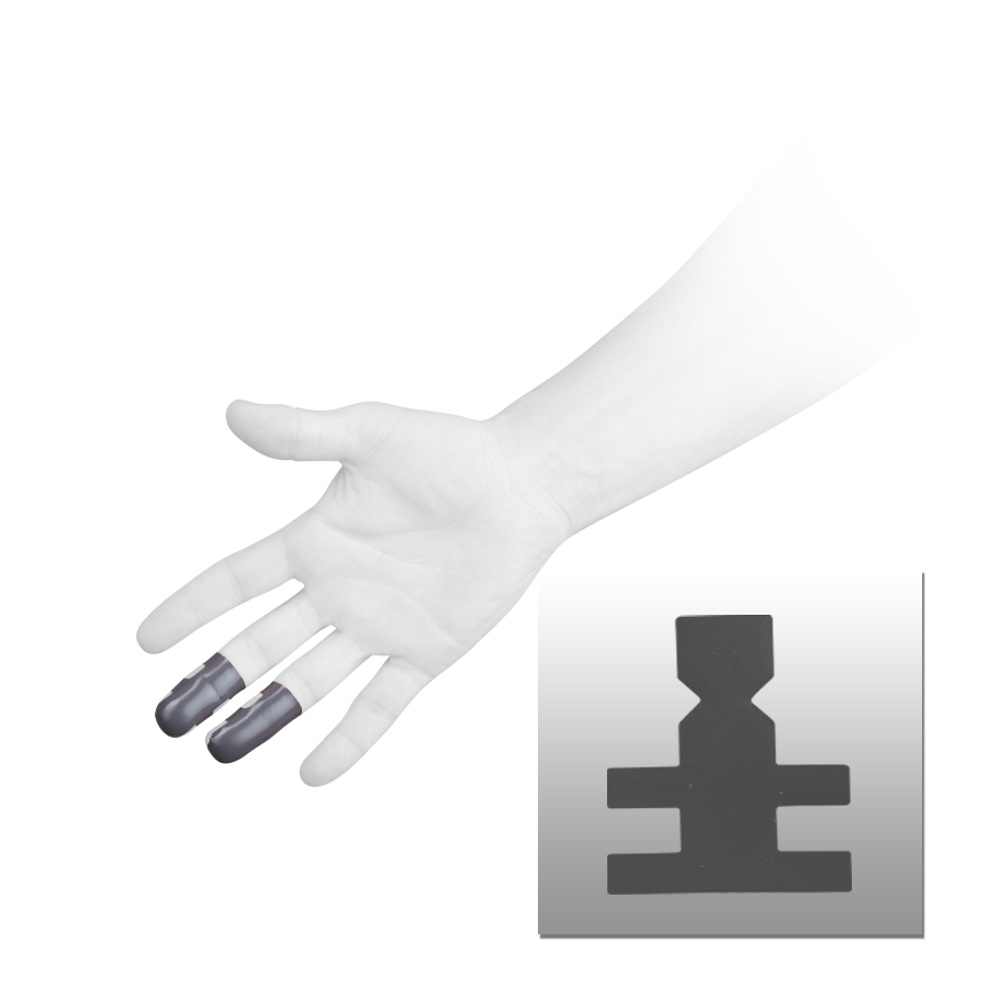 STORM MAX PRO STRIPS FINGER Black